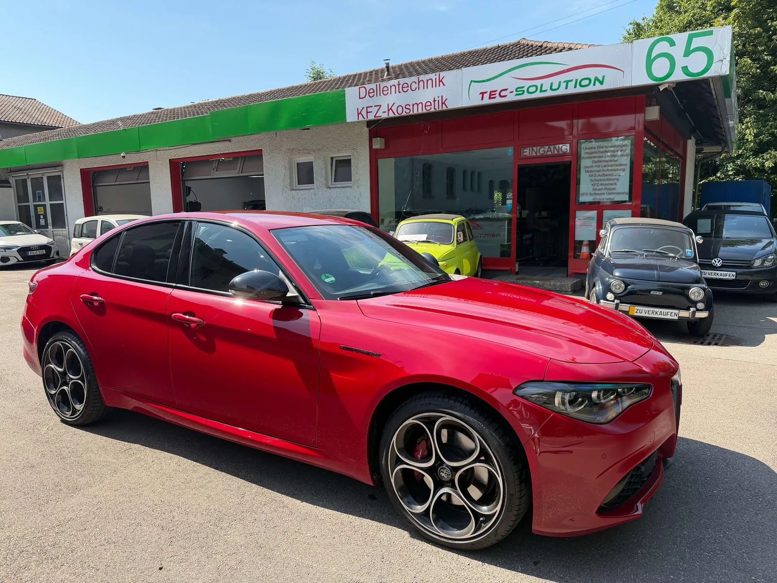 Alfa Romeo Giulia berline (105) de trois quarts avant